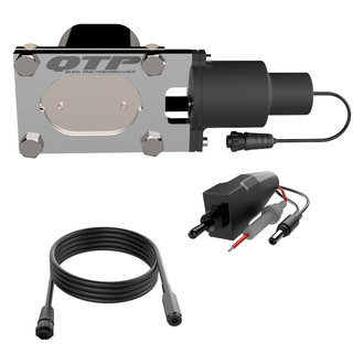 QTP® - Aluminum and Stainless Steel Natural Electric Exhaust Cutout Valve (3" Diameter)