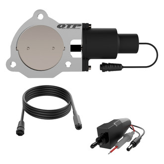 QTP® - Aluminum Natural Electric Exhaust Cutout Valve (3.5" Diameter)