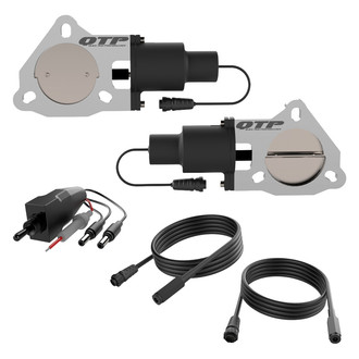 QTP® - Aluminum Natural Electric Exhaust Cutout Valves (3" Diameter)