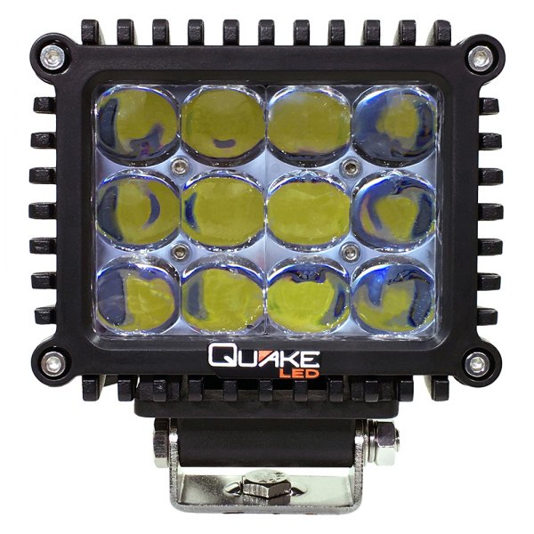 Quake LED® - 4D 4" 60W Cube Spot Beam LED Light, with RGB Accent