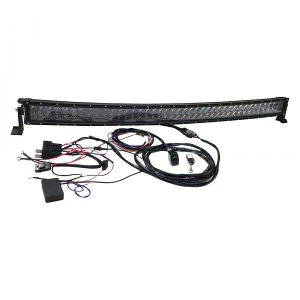 Quake LED® - Ultra Arc Accent Series 54" 312W Curved Dual Row Combo Beam LED Light Bar, with RGB Accent