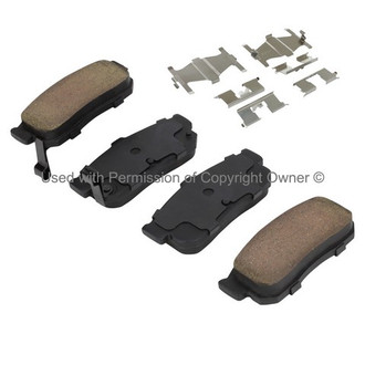 Quality-Built® - Premium New Ceramic Rear Disc Brake Pads
