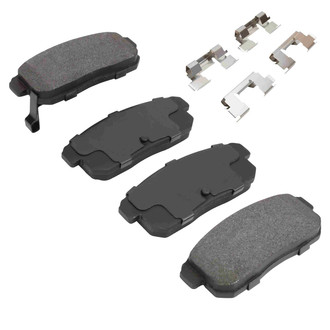 Quality-Built® - Premium New Semi-Metallic Rear Disc Brake Pads