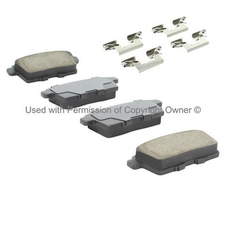 Quality-Built® - Premium New Ceramic Rear Disc Brake Pads