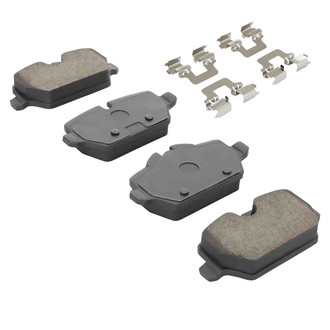 Quality-Built® - Premium New Semi-Metallic Rear Disc Brake Pads