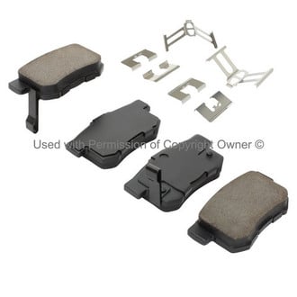 Quality-Built® - Work Force New Semi-Metallic Rear Disc Brake Pads