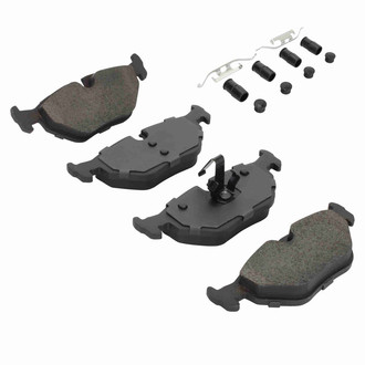 Quality-Built® - Work Force New Semi-Metallic Rear Disc Brake Pads