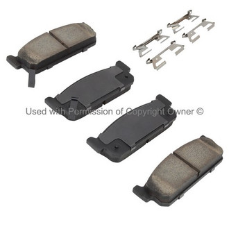 Quality-Built® - Black Series New Ceramic Rear Disc Brake Pads
