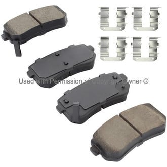 Quality-Built® - Black Series New Ceramic Rear Disc Brake Pads