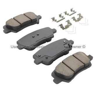 Quality-Built® - Black Series New Ceramic Rear Disc Brake Pads