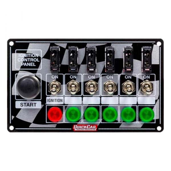QuickCar Racing® - Ignition Panel Fused with Start Button & Lights