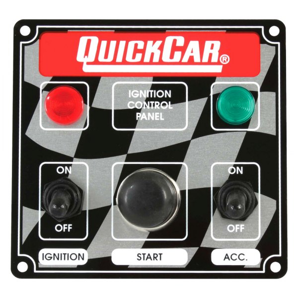 QuickCar Racing® - Lighted Ignition Control Panel With Two Pilot Lights
