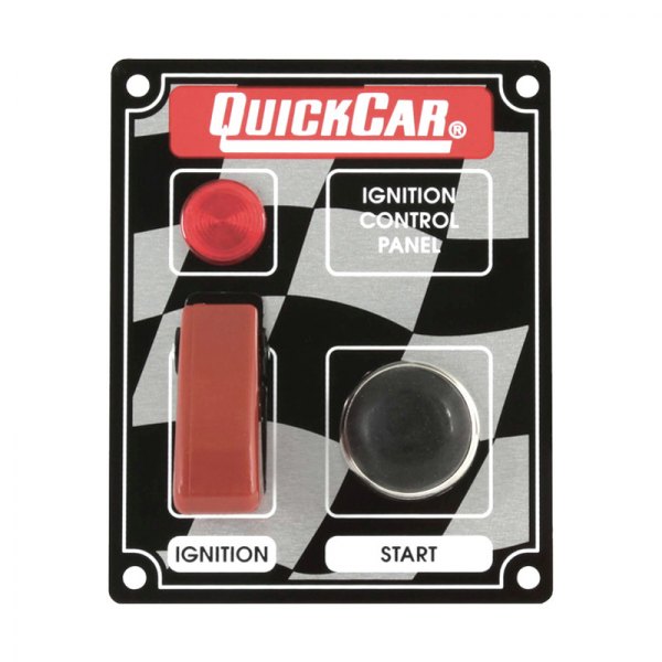 QuickCar Racing® - Lighted Ignition Control Panel with Flip Cover With Flip Switch Ignition Cover and Light