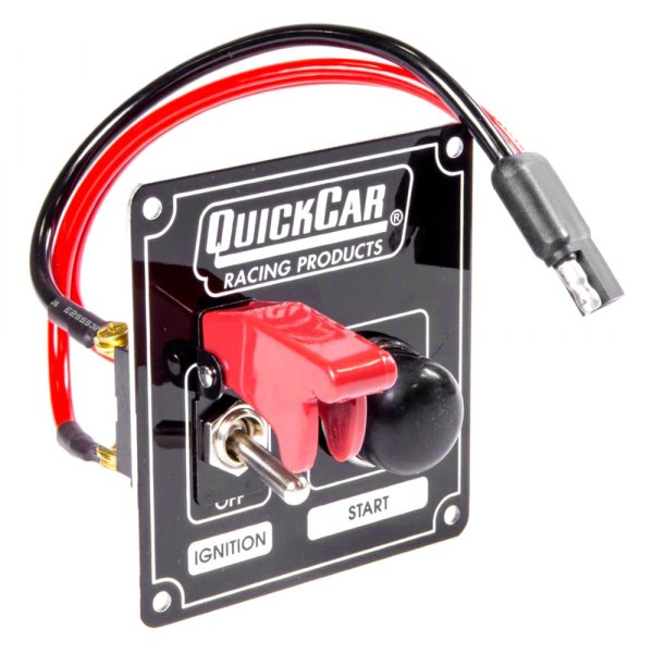 QuickCar Racing® - Ignition Control Panel with Flip Cover With Flip Switch Ignition Cover and W/O Lights