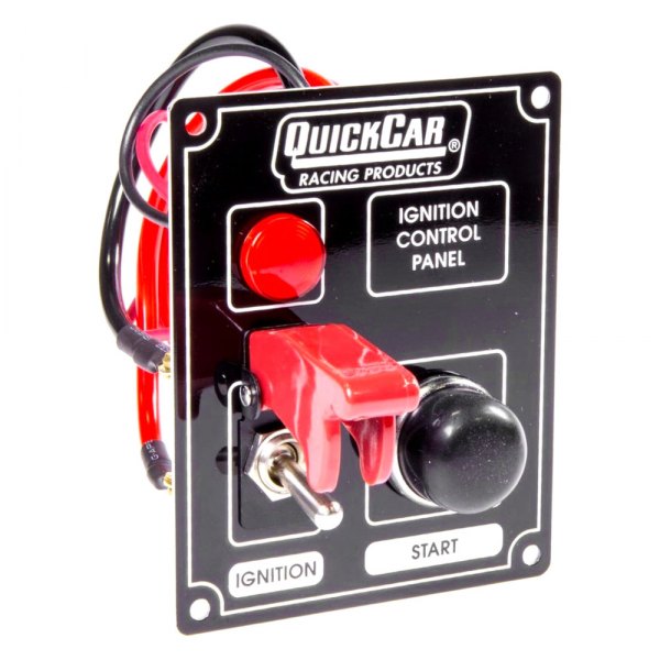 QuickCar Racing® - Lighted Ignition Control Panel with Flip Cover With Flip Switch Ignition Cover