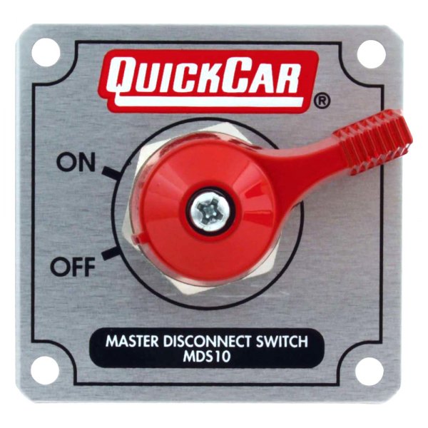 QuickCar Racing® - Wide Handle Battery Master Disconnect Switch with Mounting Panel
