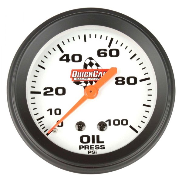 QuickCar Racing® - Standard 2-5/8" Oil Pressure Gauge, 0-100 PSI