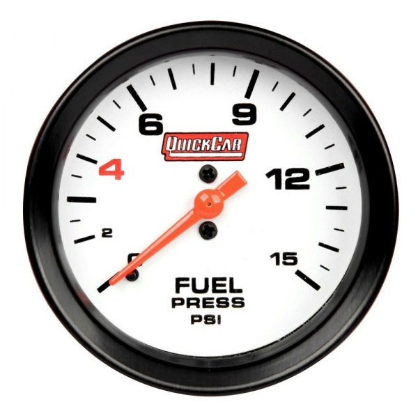 QuickCar Racing® - Extreme 2-5/8" Fuel Pressure Gauge, 15 PSI
