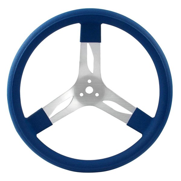 QuickCar Racing® - Aluminum Steering Wheel with Blue Grip