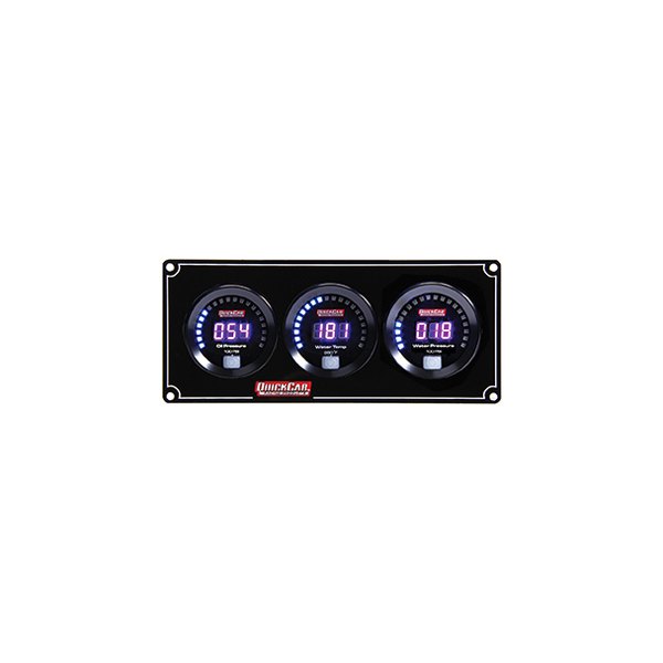 QuickCar Racing® - Digital 3-Gauge Panel (Oil Pressure/Water Temp/Water Pressure)