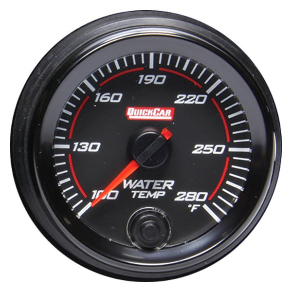 QuickCar Racing® - Redline 2-5/8" Water Temperature Gauge, 100-280 F