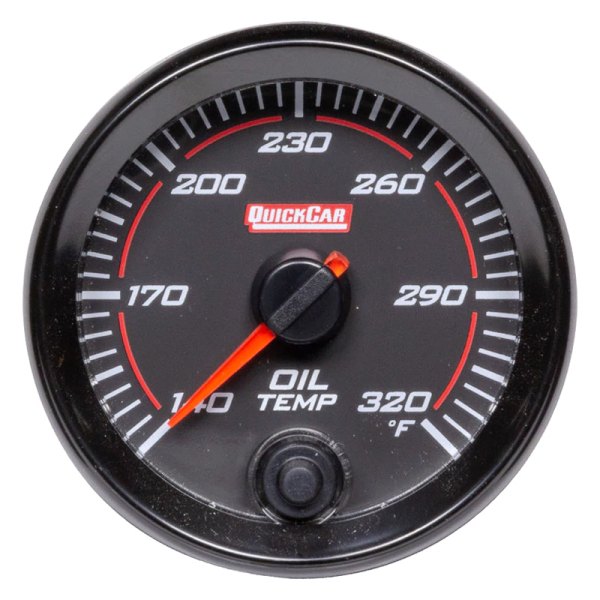 QuickCar Racing® - Redline 2-5/8" Oil Temperature Gauge, 140-320 F