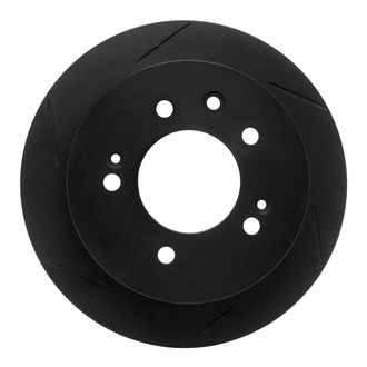 R1 Concepts® - eLINE Black Series™ Slotted 1-Piece Rear Driver Side Brake Rotor