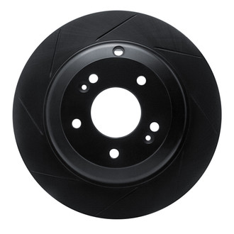 R1 Concepts® - eLINE Black Series™ Slotted 1-Piece Rear Driver Side Brake Rotor