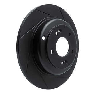 R1 Concepts® - eLINE Black Series™ Slotted 1-Piece Rear Passenger Side Brake Rotor