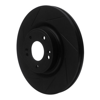 R1 Concepts® - eLINE Black Series™ Slotted 1-Piece Front Driver Side Brake Rotor