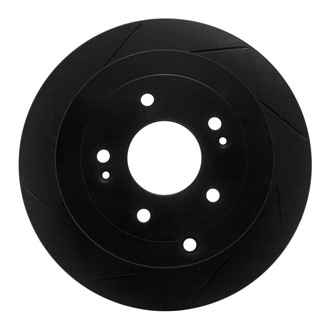 R1 Concepts® - eLINE Black Series™ Slotted 1-Piece Rear Driver Side Brake Rotor