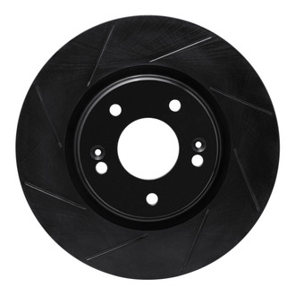R1 Concepts® - eLINE Black Series™ Slotted 1-Piece Front Brake Rotor