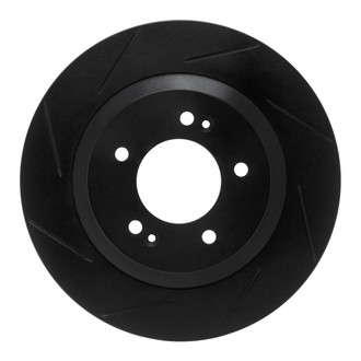 R1 Concepts® - eLINE Black Series™ Slotted 1-Piece Rear Driver Side Brake Rotor