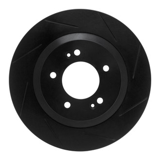 R1 Concepts® - eLINE Black Series™ Slotted 1-Piece Rear Passenger Side Brake Rotor