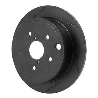 R1 Concepts® - eLINE Black Series™ Slotted 1-Piece Rear Brake Rotor