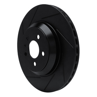 R1 Concepts® - eLINE Black Series™ Slotted 1-Piece Front Driver Side Brake Rotor