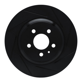 R1 Concepts® - eLINE Black Series™ Slotted 1-Piece Rear Passenger Side Brake Rotor
