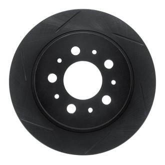 R1 Concepts® - eLINE Black Series™ Slotted 1-Piece Rear Brake Rotor