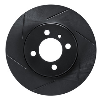 R1 Concepts® - eLINE Black Series™ Slotted 1-Piece Front Driver Side Brake Rotor