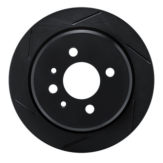 R1 Concepts® - eLINE Black Series™ Slotted 1-Piece Rear Driver Side Brake Rotor