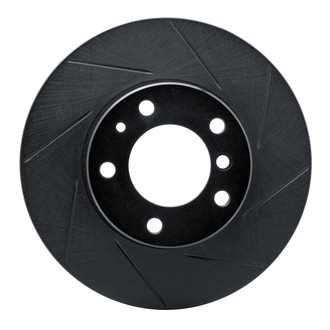 R1 Concepts® - eLINE Black Series™ Slotted 1-Piece Front Passenger Side Brake Rotor