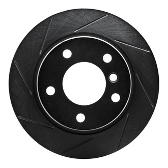 R1 Concepts® - eLINE Black Series™ Slotted 1-Piece Rear Driver Side Brake Rotor