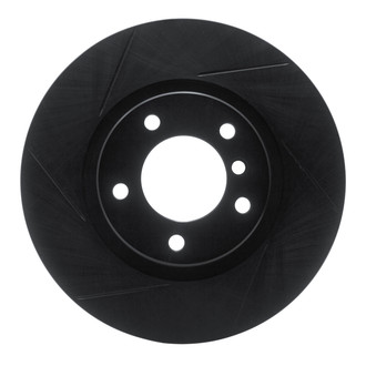 R1 Concepts® - eLINE Black Series™ Slotted 1-Piece Front Passenger Side Brake Rotor