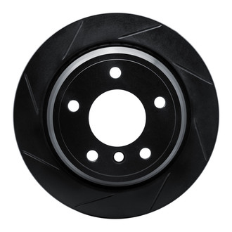 R1 Concepts® - eLINE Black Series™ Slotted 1-Piece Rear Driver Side Brake Rotor