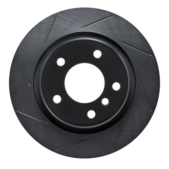 R1 Concepts® - eLINE Black Series™ Slotted 1-Piece Rear Driver Side Brake Rotor