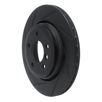 R1 Concepts® - eLINE Black Series™ Slotted 1-Piece Rear Driver Side Brake Rotor