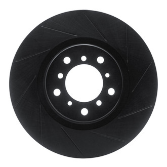 R1 Concepts® - eLINE Black Series™ Slotted 1-Piece Front Driver Side Brake Rotor