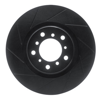 R1 Concepts® - eLINE Black Series™ Slotted 1-Piece Front Passenger Side Brake Rotor
