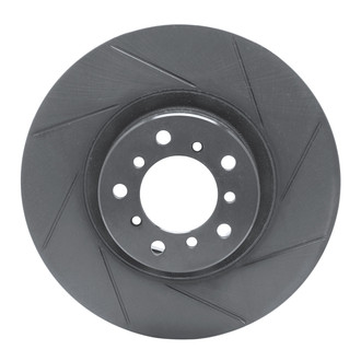 R1 Concepts® - eLINE Black Series™ Slotted 1-Piece Front Driver Side Brake Rotor