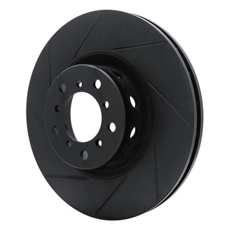 R1 Concepts® - eLINE Black Series™ Slotted 1-Piece Front Passenger Side Brake Rotor